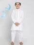 Boys White Kurta Pyjama Set