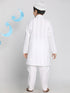 Boys White Kurta Pyjama Set