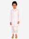 Boy's White Kurta And Dhoti Set