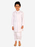 Boy's White Kurta And Dhoti Set