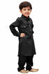 Boys' Black Cotton Pathani