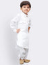 Boys' White Cotton Pathani