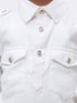 Boys' White Cotton Pathani