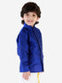Boys' Blue Silk Long Sleeves Ethnic Shirt
