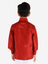 Boys' Maroon Silk Long Sleeves Ethnic Shirt