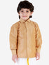 Boys' Rose Gold Silk Blend Long Sleeves Ethnic Shirt