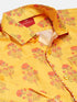 Boy's' Multicolor-Base-Orange Ethnic Shirt