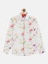 Boy's' Multicolored-Base-Cream Ethnic Shirt