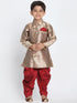 Boys' Gold Cotton Blend Sherwani