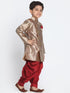 Boys' Gold Cotton Blend Sherwani