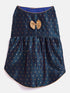 Blue And Gold Silk Blend Siblings Set For Dogs