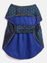 PAWS BY VASTRAMAY Dogs' Blue And Gold Silk Blend Dress - Dogs Ethnic Wear by Vastramay - Blue, Dog, Dog Apparel, Dog Dress, Dog Ethnic Dress, female dog outfit, Large, Medium, Silk Blend, Small