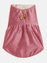 Pink Woven Silk Blend Siblings Set For Dogs