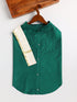 PAWS BY VASTRAMAY Dogs' Green Silk Blend Shirt And Dupatta Set - Dogs Ethnic Wear by Vastramay - 0