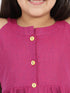 Girl's' Handloom Cotton Kurta And Straight Pant Set
