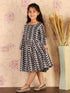 Girl's Black Pure Cotton Chikankari Kurta