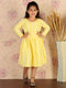 Girl's Mustard Pure Cotton Chikankari Kurta