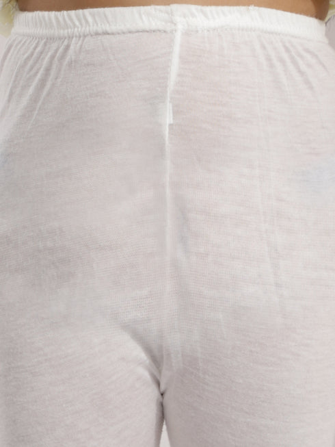 Girl's' Pink Pure Cotton Chikankari Kurta With Leggings