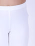 Girl's White Pure Cotton Chikankari Kurta With Leggings