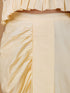 Girl's Gold Draped Skirt With Crop Top