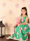 Girl's Green Embellished Lehenga Set