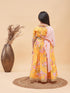 Girl's Yellow Floral Print Lehenga Set