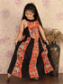 Girl's Black Navratri Special Lehenga Set