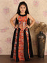 Girl's Black Navratri Special Lehenga Set