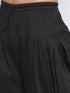 Men's Black Solid Dhoti Pant