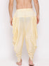 Men's Cream Solid Dhoti Pant