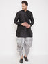 VASTRAMAY Men's Grey Dhoti Pants