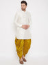 VASTRAMAY Men's Mustard Dhoti Pants