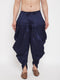 VASTRAMAY Men's Navy Blue Dhoti Pants