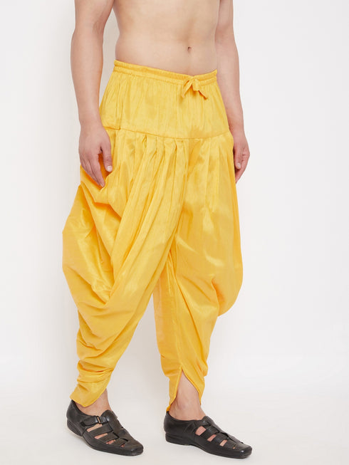 Men's Yellow Dhoti Pants