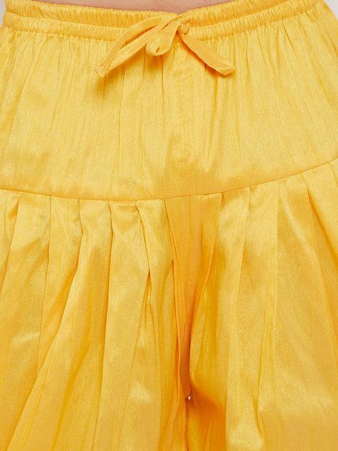 Men's Yellow Dhoti Pants