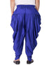 Men's Blue Cotton Silk Blend Dhoti