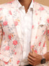 Men's Peach Floral Printed Blazer