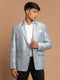 Men's Gray Woven Blazer