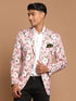 Men's Pink Floral Printed Blazer