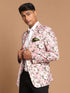 Men's Pink Floral Printed Blazer