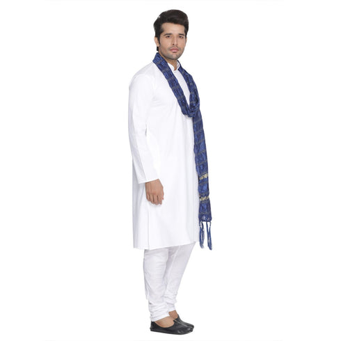 Men's Blue Viscose Dupatta