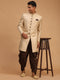 Men's Beige Sherwani Set