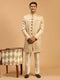 Men's Beige Sherwani Set