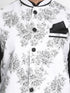 Men's Black Cotton Blend Kurta, Ethnic Jacket and Pyjama Set