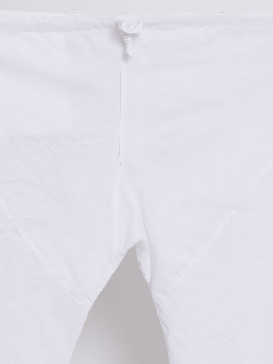 Men's White Cotton Kurta, Ethnic Jacket and Pyjama Set