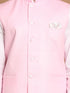 Men's White Cotton Kurta, Solid Royal Nehru Jacket And Pyjama Set