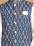 Men's Grey Printed Cotton Nehru Jacket With White Kurta And Pant Set