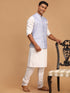 Men's Lavender Jacquard Nehru Jacket With Kurta Pyjama Set