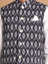 Men's Black Ikkat Printed Cotton Nehru Jacket With White Kurta And Pyjama Set