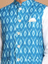 Men's Turquoise Cotton Nehru Jacket With White Kurta And Pant Set